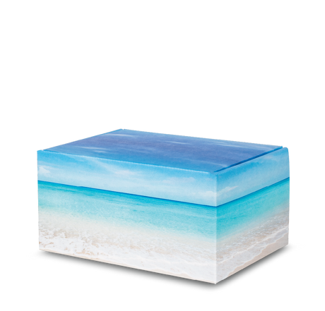 Artisan™ Print Urn Seashore Closed