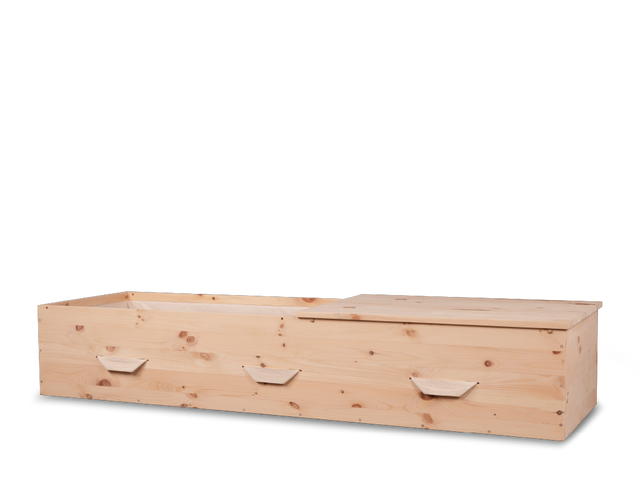 Pathos™ All Wood Container Open with Cotton Handles