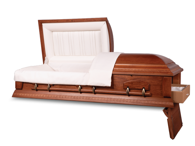  Prelude™ Ceremonial Rental Casket Head and Foot End Open