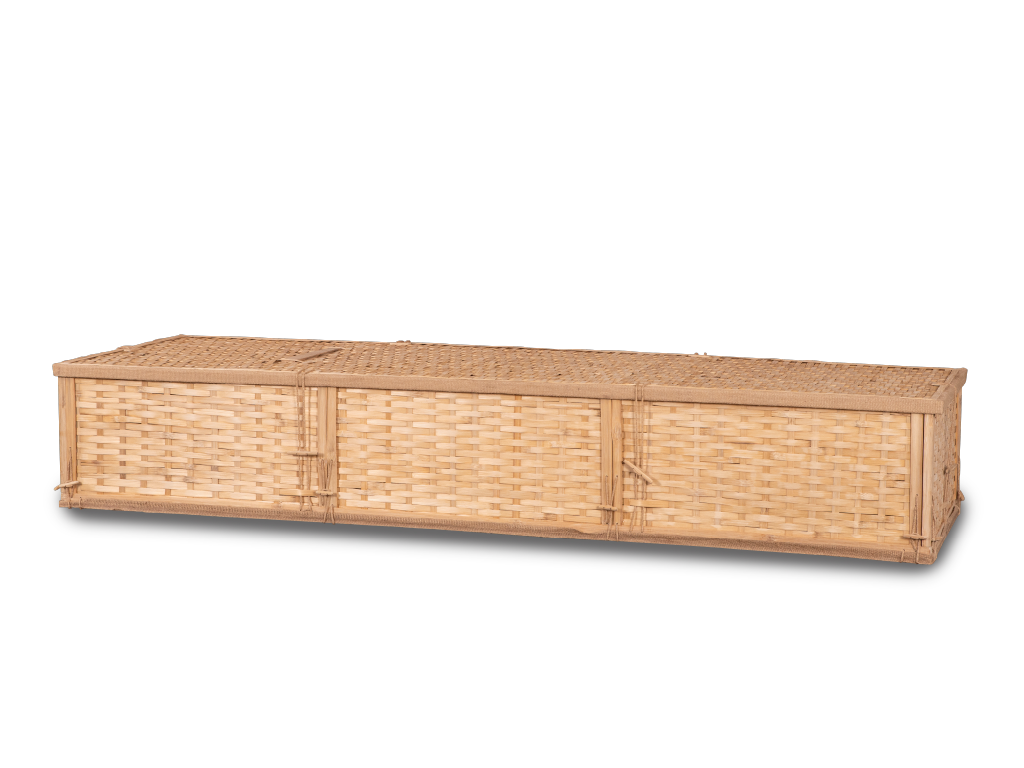 Simple Bamboo Container with Full Lid