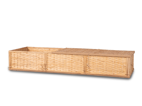 Simple Bamboo Container with Half Lid