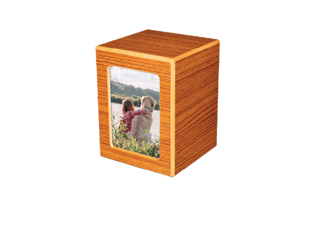 Society Urns Medium Rustic Oak with Window
