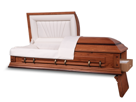 Sonata™ Ceremonial Rental Casket Head  and Foot End Open 