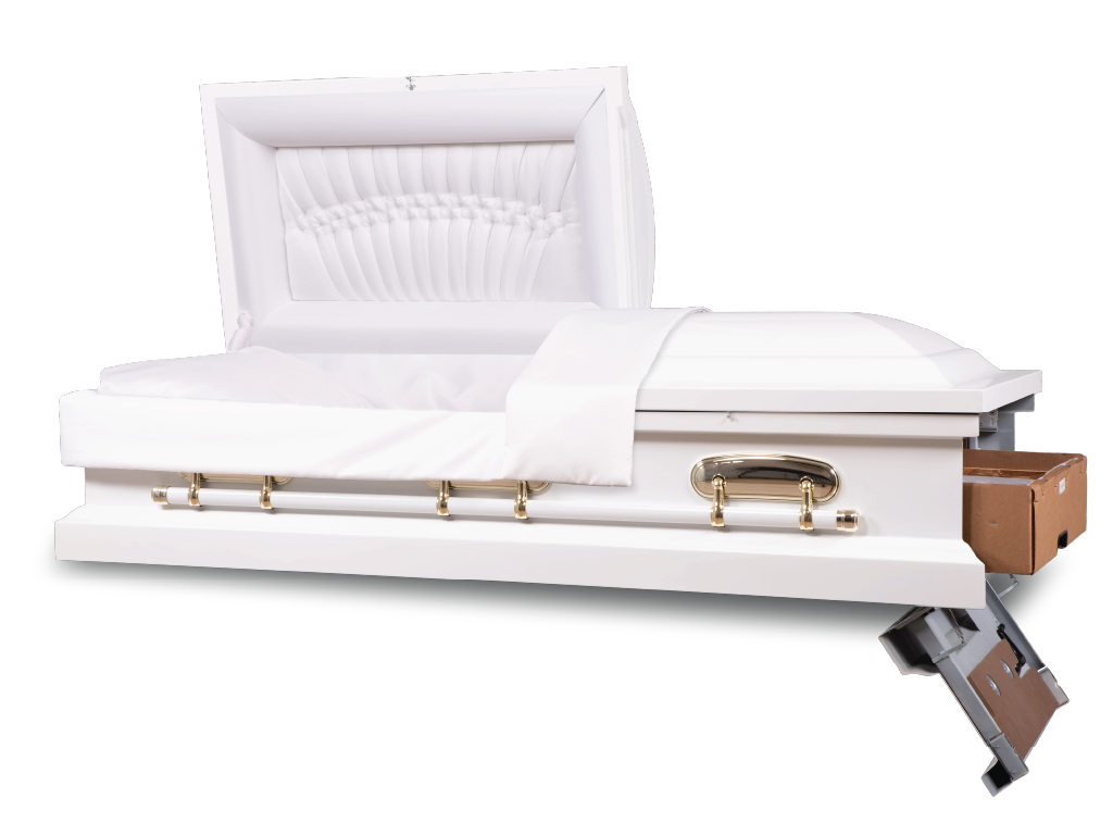 Pearl White Sonnet Foot End Open