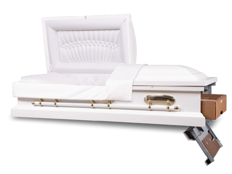 Pearl White Sonnet Foot End Open