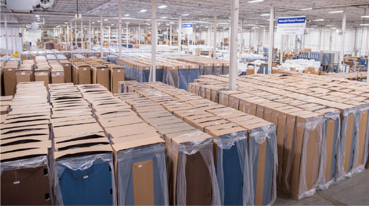 Wide view of Starmark Manufacturing floor with products 