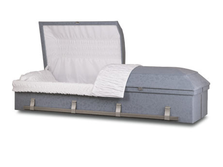 Summit™ Cloth Covered Casket Head End Open