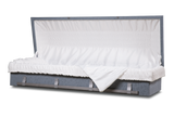 Summit™ Cloth Covered Casket Full Couch Open