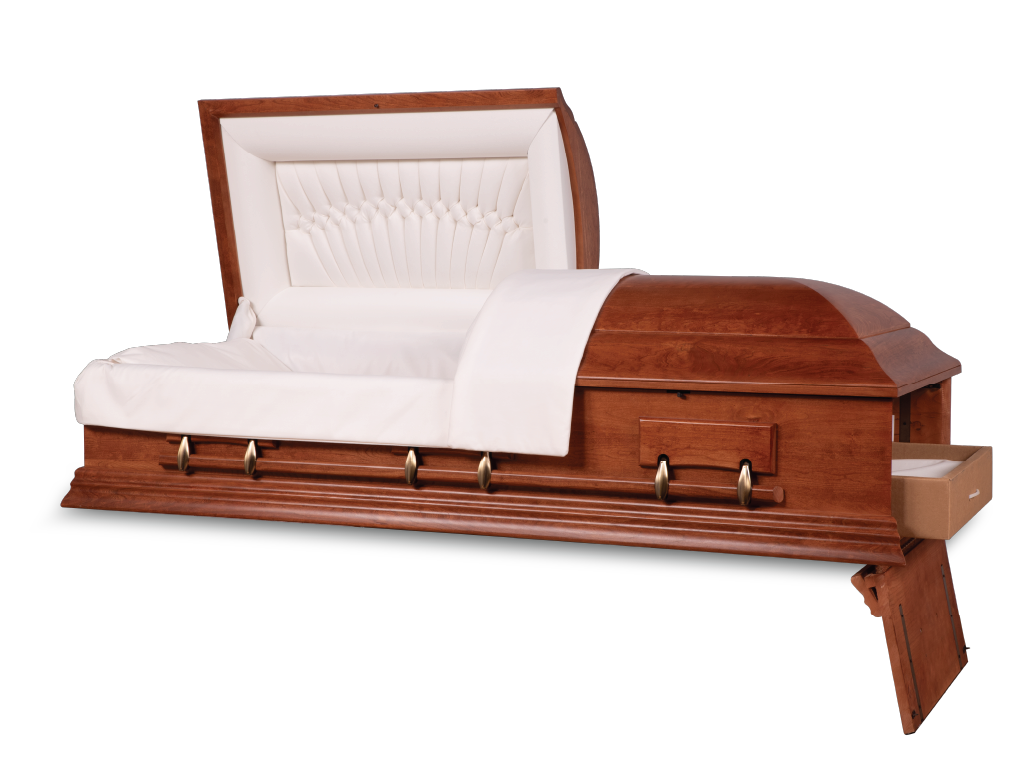 Symphony™ Ceremonial Rental Casket Head and Foot End Open