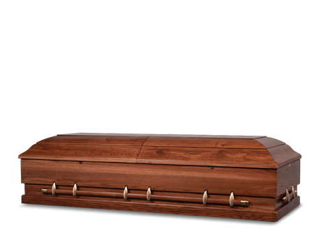 Woodland Hardwood Burial Casket Closed