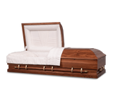 Woodland Hardwood Burial Casket Open